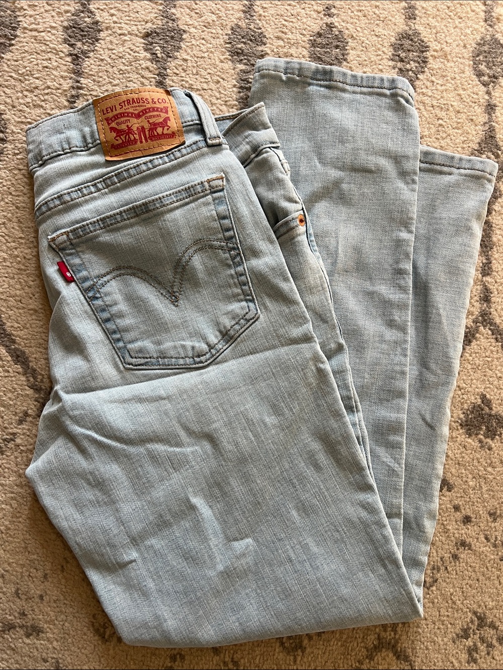 Levi's Men's Light Wash Straight Leg Jeans